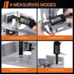 HARDELL Digital Caliper 6 Inch with Large LCD Screen, Calipers Measuring Tool with Auto-Off Feature, Inch/Millimeter Conversion, Electronic Vernier Caliper Micrometer for Jewelers/Woodworkers/DIY - Image 4
