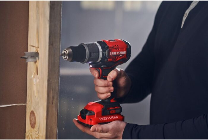 CRAFTSMAN V20 Cordless Hammer Drill Kit, 1/2 inch, 2 Batteries and Charger Included (CMCD732D2) - Image 10