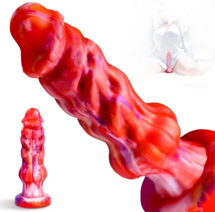 Sex Toys Dildo Monster Fantasy Dragon Dildo, 9.1 Inch Realistic Thick Huge Knot Dildo with Strong Suction Cup for G Spot Vaginal Anal Stimulation, Adult Toys for Women Men Gay Lesbian Strapon Play