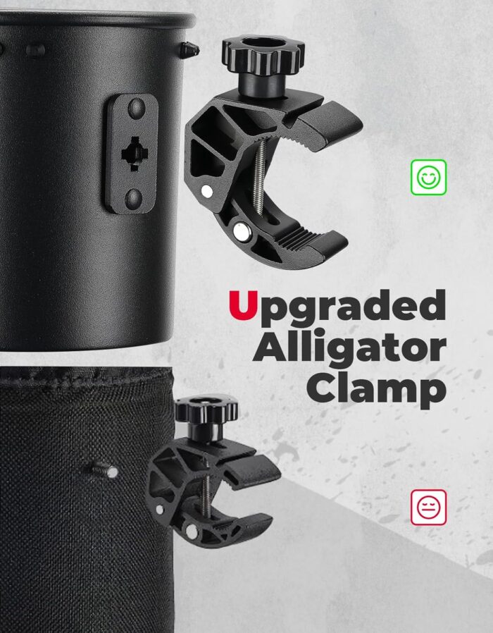‎KEMIMOTO Motorcycle Cup Holder, Upgraded ATV Drink Holder with 0.6"-1.5" Metal Clamp, 32OZ Bike Water Bottle Holder for UTV, Scooter, Boat, Stroller, Wheelchair, Golf, Tractor - Image 2