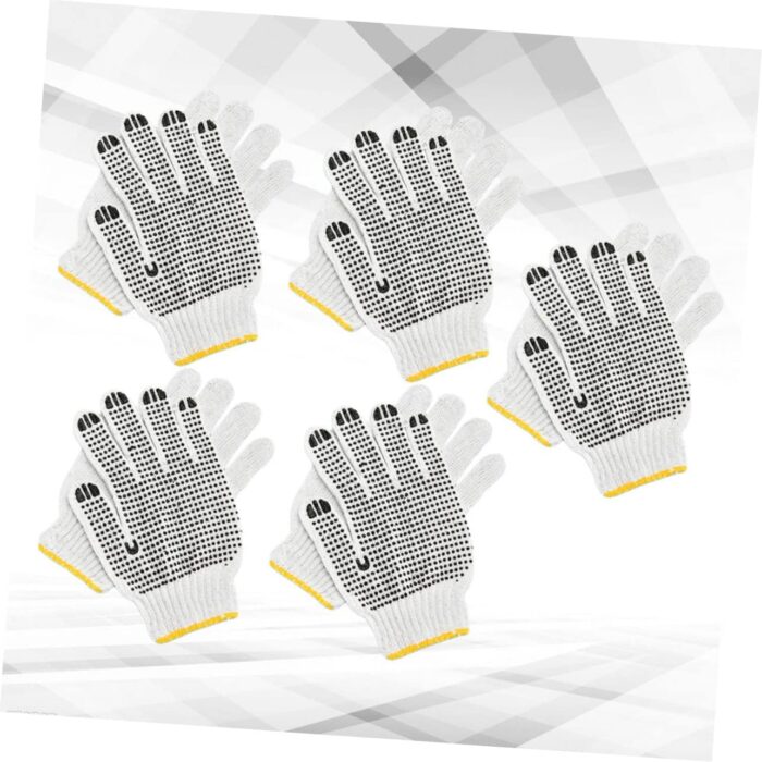 5pairs -scald Thermal Insulation Gloves Work Gloves for Home and Garden Use Skidproof and Wearproof Design Random Colors - Image 7
