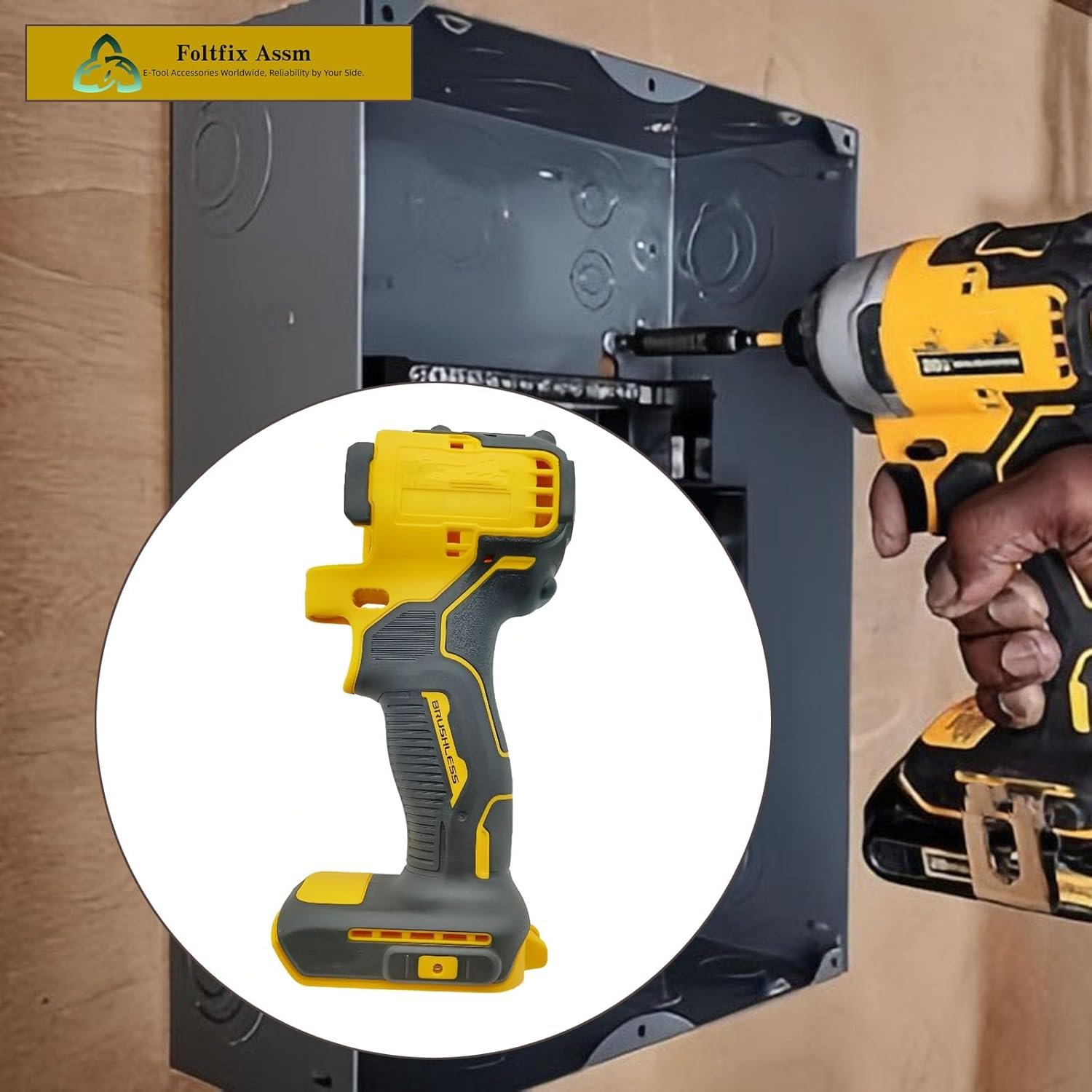 N546627 N573626 Impact Driver Housing Assembly Replace for Dewalt DCF809 DCF809D2-BR DCF809D2-B2 DCF809D2-B3 DCF809C2 Impact Driver Power Tools