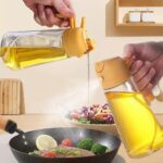Kitchen Maiden 2 in 1 Oil Dispenser,2 in 1 Oil Dispenser and Oil Sprayer,Oil Dispenser Bottle Spray and Pour,for Kitchen Air Fryer, Frying, BBQ（1Pcs） - Image 2