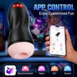 Automatic Male Masturbator, Sucking Male Masturbators Penis Pump with 9 Suction & 10 Vibrating & Heating Mens Male Sex Toys, Hands Free Pocket Pussy Male Stroker, Adult Sex Toys for Men Penis Pumps - Image 4