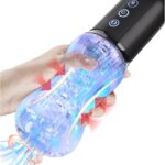 Male Masturbator Adult Sex Toys for Men - Squeezable Ultra-Soft Sleeve Automatic Sucking Vibrating Sex Machine Penis Pump Vibrator Stroker, YUKZEN Mens Sucker Sex Toy Pocket Pussy for Men