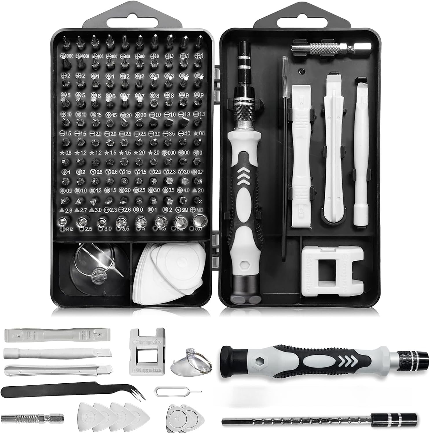 115 in 1 Precision Screwdriver Set, Mini Professional Magnetic Repair Tool Kit, Small Screwdriver for Phone, Computer, Watch, Laptop, Macbook, Game Console, Electronic, Toys,PC Repair Tool Kit
