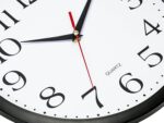 Bernhard Products Black Wall Clock Silent Non Ticking, 12 Inch Quality Quartz Battery Operated Round Easy to Read Home/Office/Kitchen/Classroom/School Clock Sweep Movement - Image 2