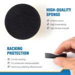 S SATC 2 Inch Hook and Loop Sanding Pad for Sanding Disc with 1/4 Inches Drill Sanding Attachment and Foam Sanding Pads for Polish Wood Metal Glass - Image 2