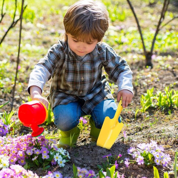 18Pcs Back to School Colorful Garden Shovels Red Yellow Blue Pointed Tip Mini Shovels Teens Adults Students Metal Garden Tools for Flower Soil Planting Digging Transplanting Activities - Image 6