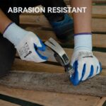ANDANDA Safety Work Gloves, Seamless Knit Work Glove with Nitrile Rubber Coated on Palm & Fingers for Men & Women, Garden - Image 3