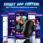 Male Maturbator Sex Toys for Men Glans Trainer - baiwatt Male Sex Toy with 10 Licking Vibrating Blowjob & 3 Motors Stroker & Global Social App for 360° Pocket Pussy Sleeve Wrap, Adult Sex Toy for Men - Image 8
