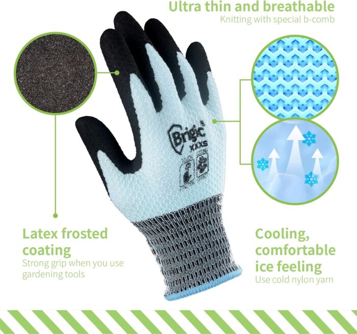Gardening Gloves - Cooling, Thin, Touch, Outdoor work garden gloves for women, gardening tool for yard landscaping - Image 5