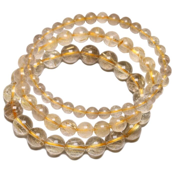 Gold Rutilated Quartz Bracelet - Image 5