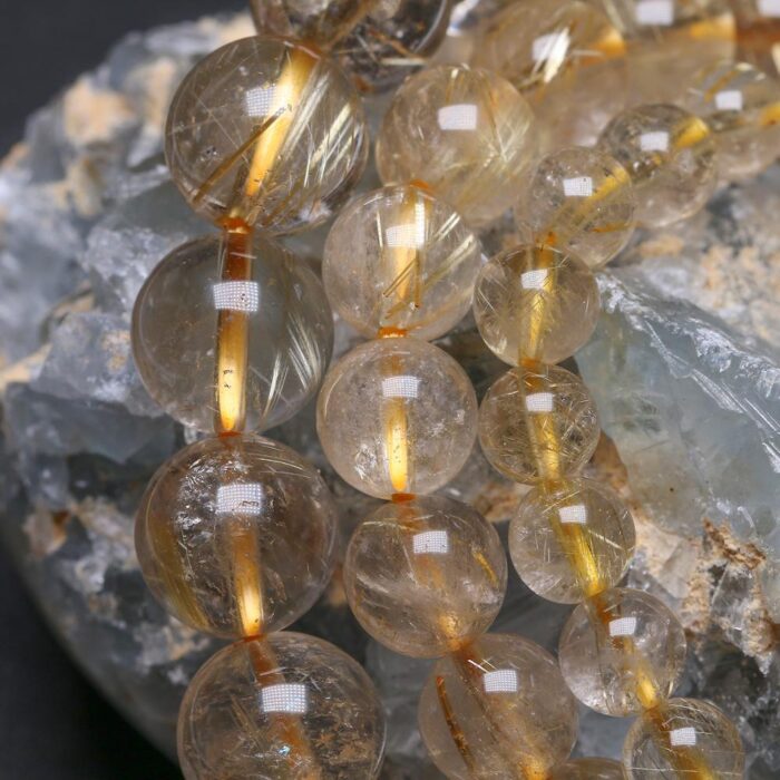 Gold Rutilated Quartz Bracelet - Image 3
