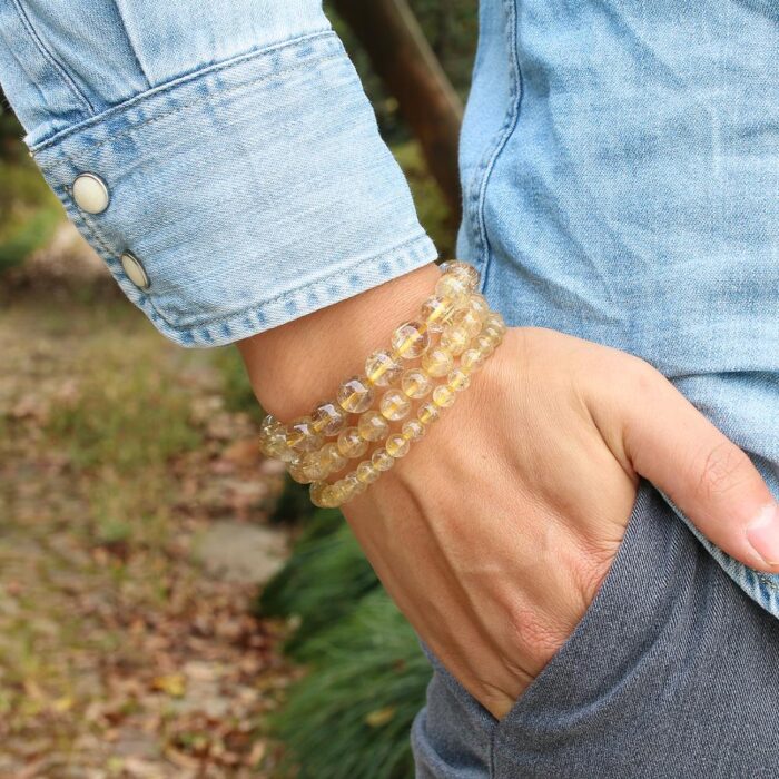 Gold Rutilated Quartz Bracelet - Image 2