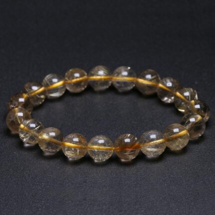 Gold Rutilated Quartz Bracelet