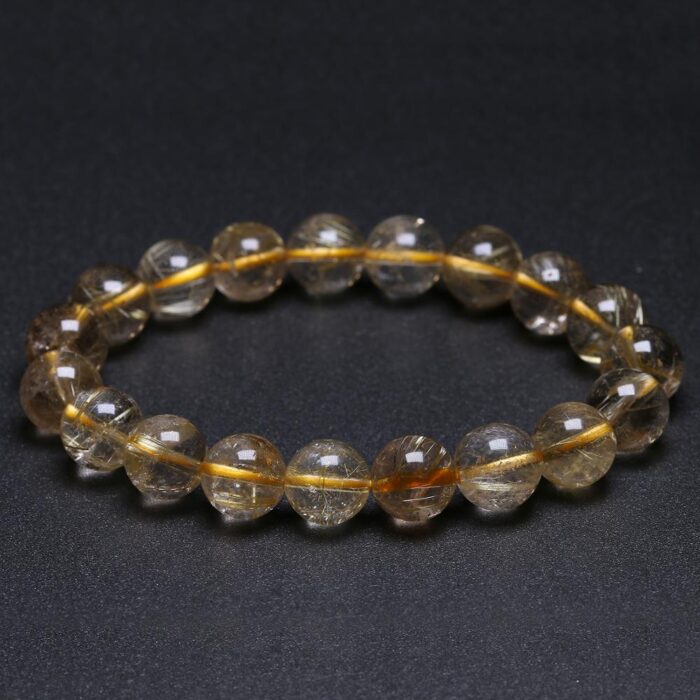 Gold Rutilated Quartz Bracelet