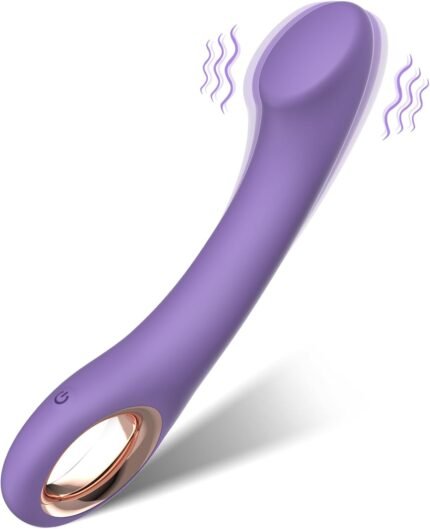 G Spot Vibrator Sex Toys – Ergonomics Curved Clitoral G Spot Anal Stimulator Dildo, Adult Toys with 10 Powerful Vibrating Modes, Soft Silicone Adult Sex Toy for Women Couple (Purple)