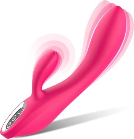 Rabbit Vibrator Sex Toys for Women – G Spot Anal Dildo Vibrator with 7 Vibrating Modes & 3 Rabbit Speeds, Female Vibrator Wand Anal Nipples Stimulation Adult Sex Toys for Women Couples Pleasure