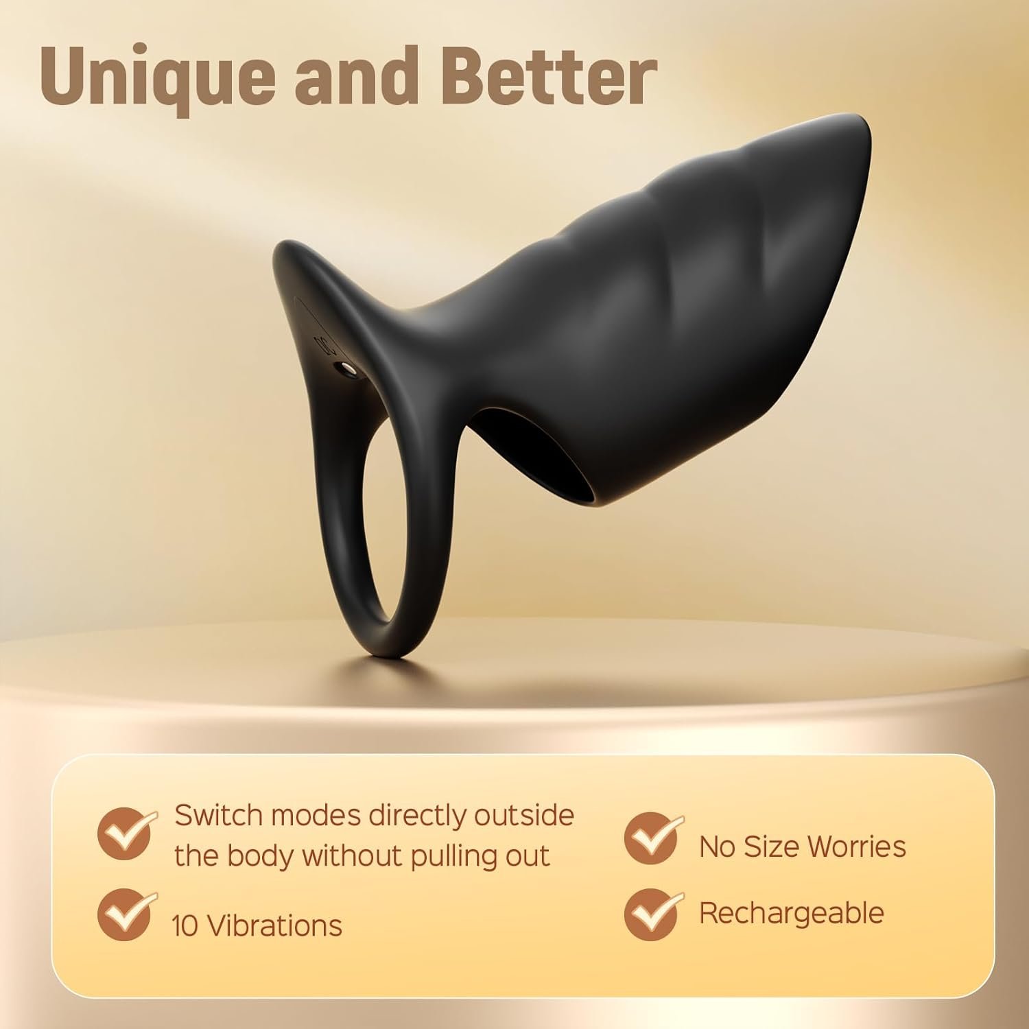 Vibrating Cock Ring Penis Sleeve Vibrator, 10 Vibrations Penis Extender Adult Sex Toys for Men Penis Testicles G Spot Stimulation Penis Ring Vibrator, Couples Sex Toys Male Erection Female Pleasure