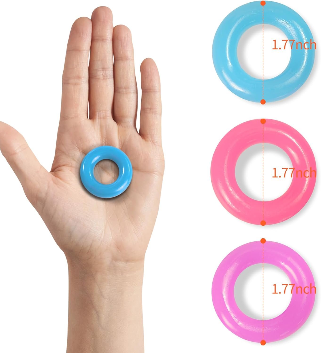 3 PCS Penis Rings for Men – Cock Ring Set for Erection Enhancement, Last Longer & Stay Hard – Adult Sex Toys for Men & Couples