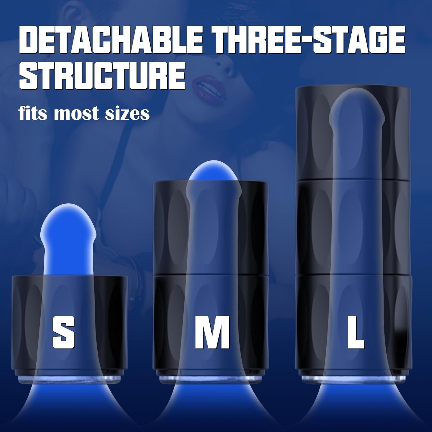 Male Masturbator Sex Toys for Men – ACUMUM Detachable 3 in 1 Blowjob Male Stroker, Manual Masturbator Pocket Pussies, 8.58″ Penis Training 3D Realistic Upgraded TPE Men Sex Toy