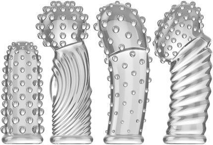 Finger Vibrator Masturbation Sleeve Clitoris Vibrator,Female Mini Vibrator G Spot Stimulator Adult Sex Toy for Women Couple Pleasure Game