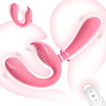 Strap On Dildo Lesbian Sex Toys, Strapless Strap On for Women Double Sided Ended Dildo with 10X10X10 Vibrations, 3-in-1 Wearable G Spot Vibrator with Remote Control, Adult Sex Toys for Female Couples
