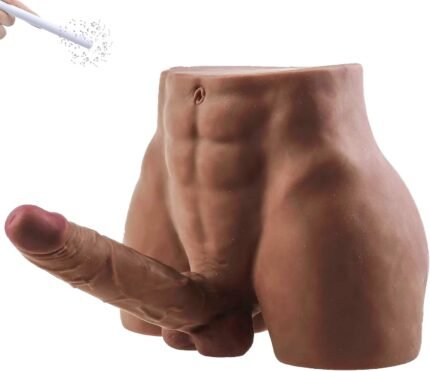 Male Sex Doll for Women with 7.7in Huge Dildo, Torso Adult Sex Doll for Female Masturbation, Realistic Adult Sex Toy with Flexible Dildo Tight Anal for Unisex Men Couple Women Gay 8lb