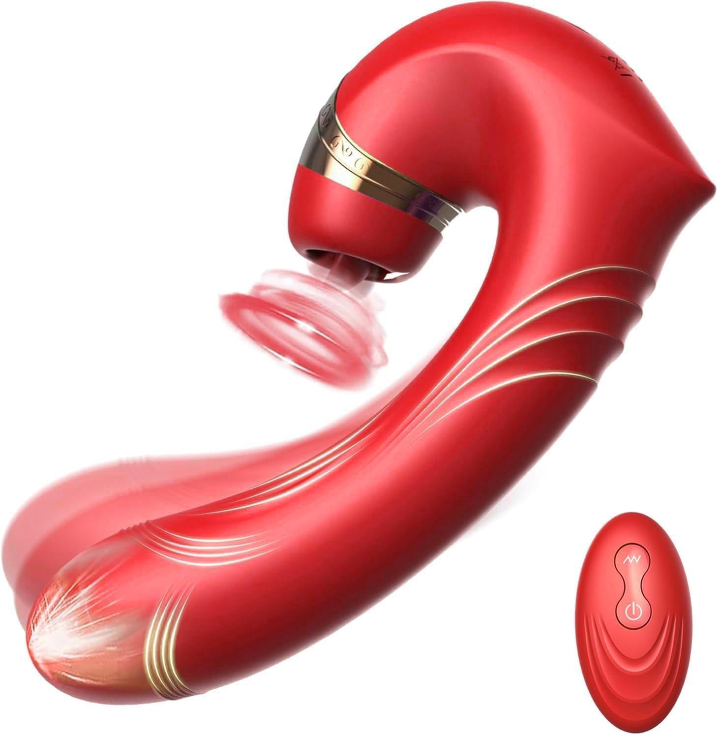 Tongue Vibrator – 10 Modes Licking and Vibrating Clitoral Stimulator, G-spot Adult Toy for Women, Rechargeable Vibrator Sex Toy, Couple Bedroom Game Gift, Pleasure Tools for Women
