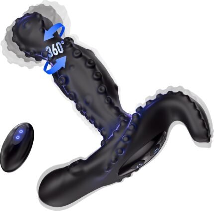 360°Swirling Mode Prostate Massager, Anal Vibrator Male Sex Toys for Men with 10 Vibrating Modes, Remote Control Anal Plug Anal Toys, Vibrating Butt Plug Couples Sex Toy