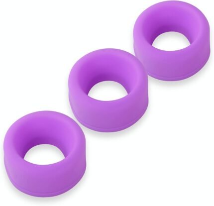 LeLuv Premium Silicone Sleeves Set of 3 Large – for 2.0″-2.5″ Diameter Penis Vacuum Pump Cylinders Without Flange