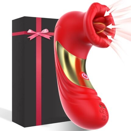 Sex Toys for Women,3-in-1 Clit Sucker Adult Toys with APP Control 10 Sucking & Licking Modes for Women Clitoral Nipple,Rose Toy Couples Sex Toy G-Spot Vibrators for Woman,Adult Sex Toys & Games (Red)