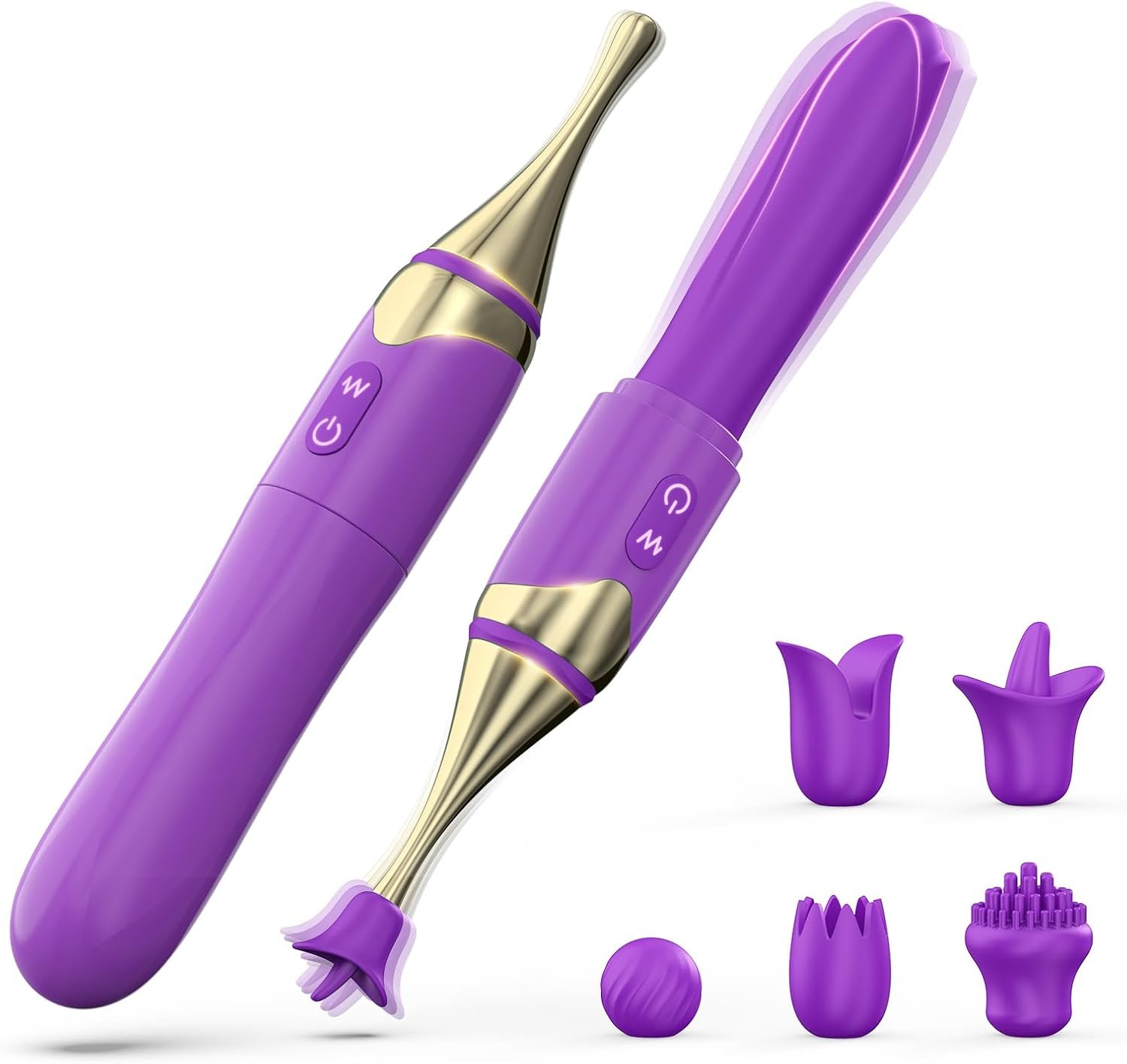 2 in 1 Vibrator Wand Sex Toys for Woman, Precision High Frequency Vibrater with 10 Modes, G Spot Vibrators Dildo Adult Sex Toy for Nipple Clitoral Stimulator, Sexual Pleasure Tools for Women Sex Wand