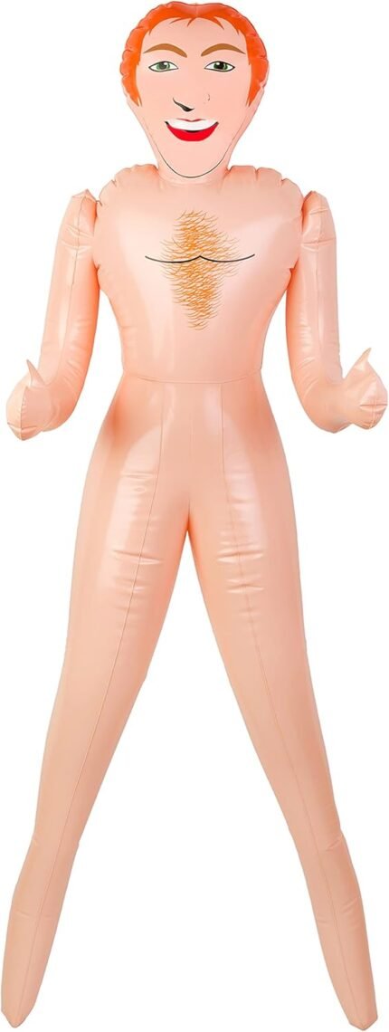 Ginger John Inflatable Blow-Up Doll – 150cm Redhead Hunk | Gag Gift & Prank Gift for Bachelorette Parties, Bridal Showers, Photo Booth Fun, Bachelor Party Accessory