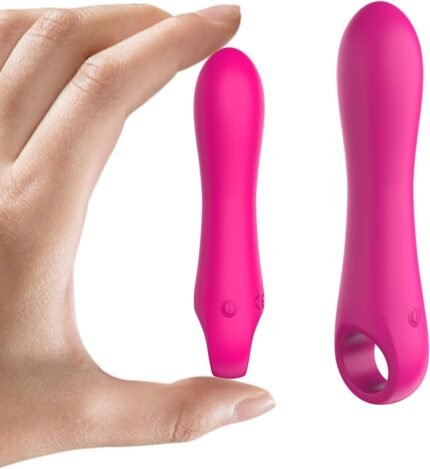 Adult Toys G Spot Dildo Vibrator – NSBAN Mini Vibrating Dildos with 10 Powerful Vibrations Modes, Anal Clitoris Finger Vibrators for Travel Sex Toy for Womens Sexual Toy(Pink)