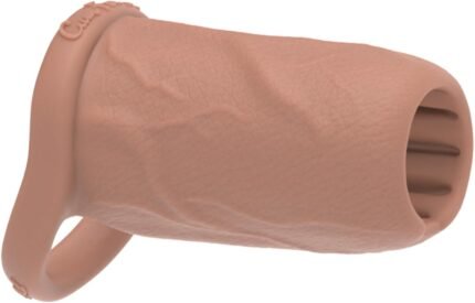 The Happy Wife® USA Penis Sleeve – Ultra-Realistic Girth Enhancer | Soft Touch, Body-Safe Platinum Silicone | Ultimate Male Enhancement for Couples Pleasure | 4″ L x 2″ W