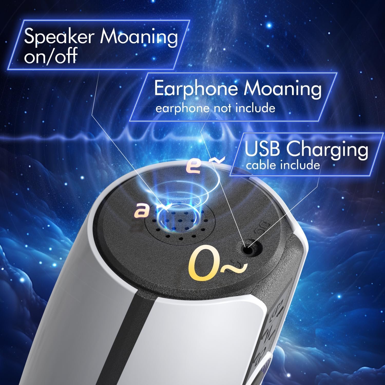 Automatic Masturbator for Male, Adult Sex Toy with 360°-Wraparound-Airbags, Built-in Bullet Vibrators, 7 Thrusting/Suction and Squeeze/Vibration Modes and 3 Speed Levels