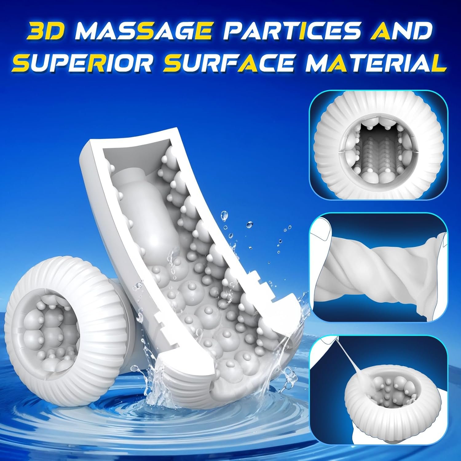 Automatic Male Masturbator Sex Toys for Men, Sex Toy 5 Thrusting & 10 Vibration Modes, Pocket Pussy Male Stroker with Fast Heating Function, Sex Toy Sex Machine, Adult Sex Toys & Games