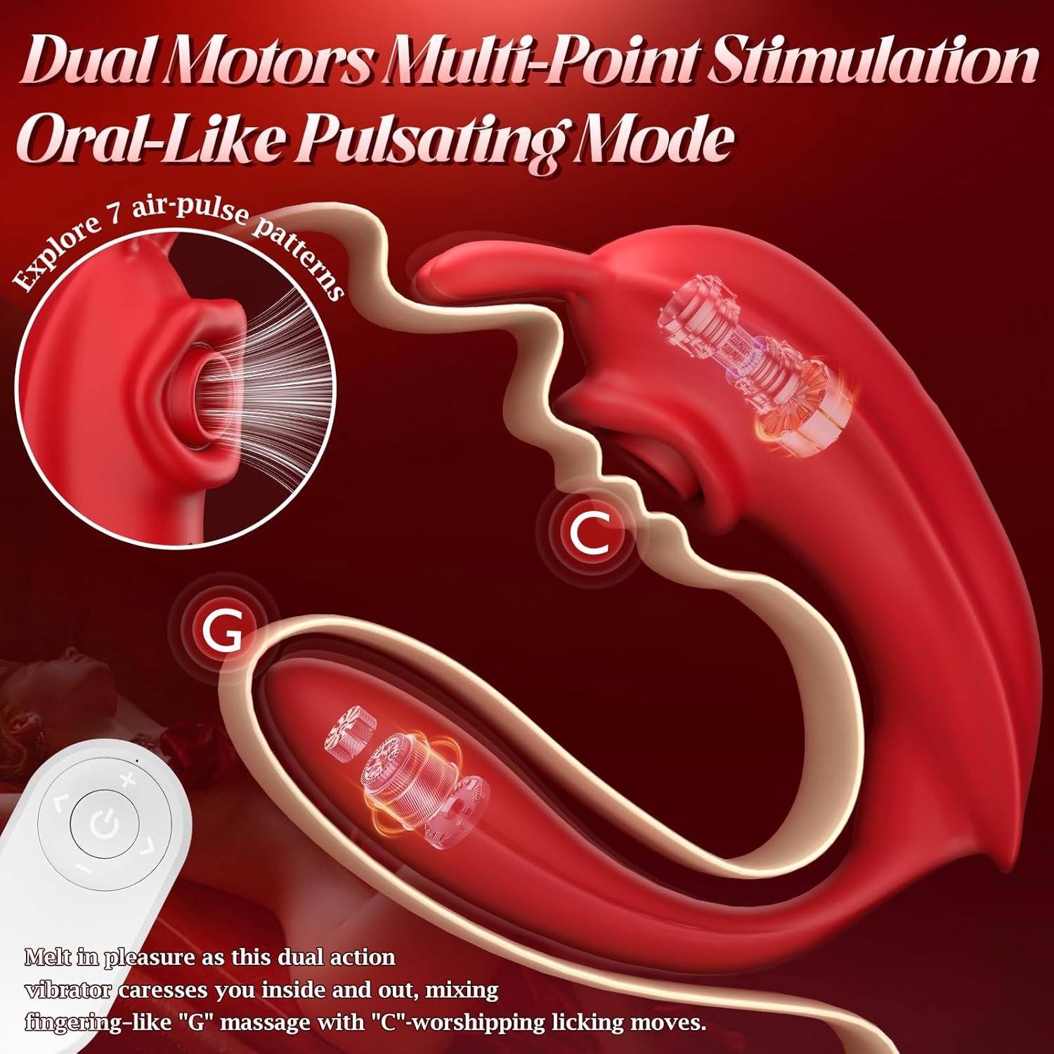 Couples Sex Toys Vibrating Panties-Omigao App Panty Vibrator with Remote, Wearable G Spot and Sucking Vibrators for Penis Pleasure Waterproof Clitoral Stimulator Dildo Adult Toys for Couple