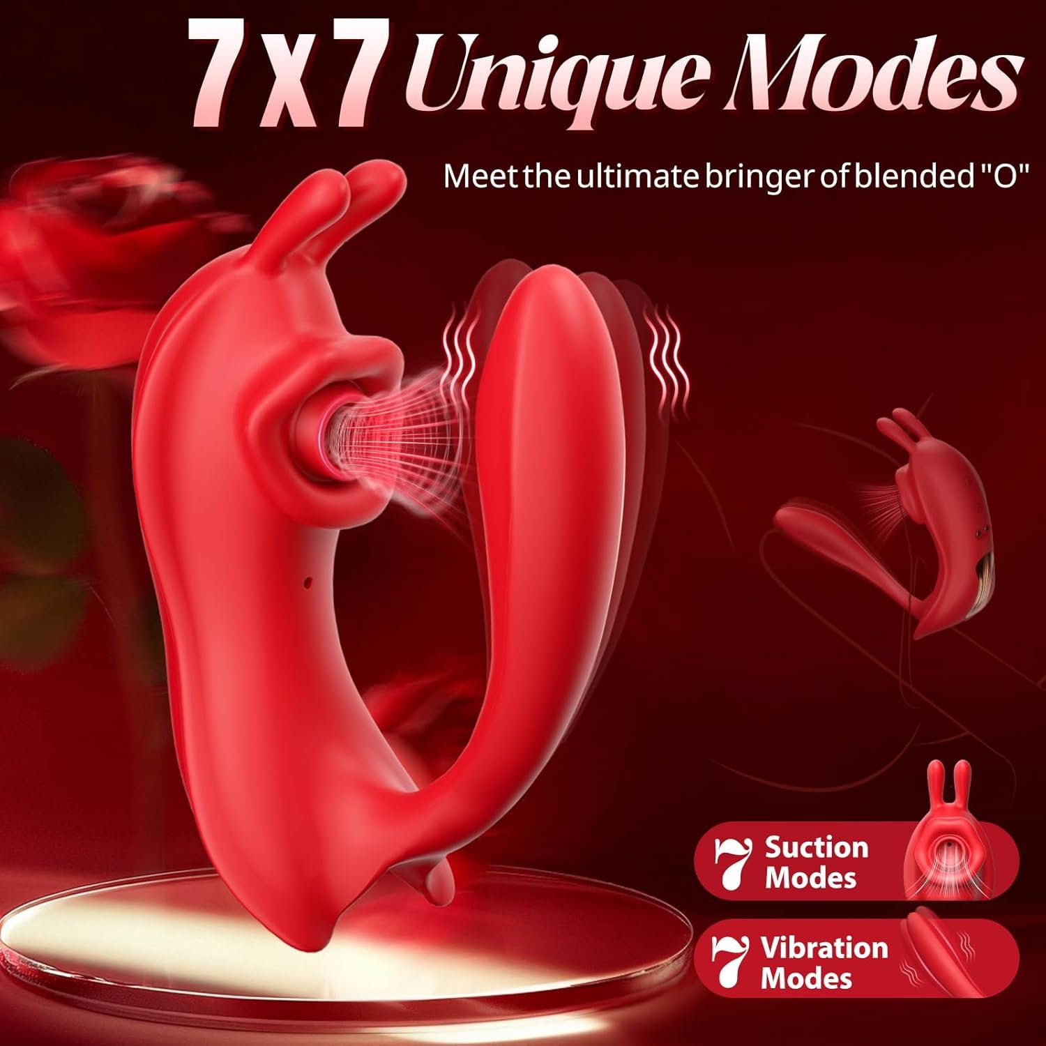 Couples Sex Toys Vibrating Panties-Omigao App Panty Vibrator with Remote, Wearable G Spot and Sucking Vibrators for Penis Pleasure Waterproof Clitoral Stimulator Dildo Adult Toys for Couple