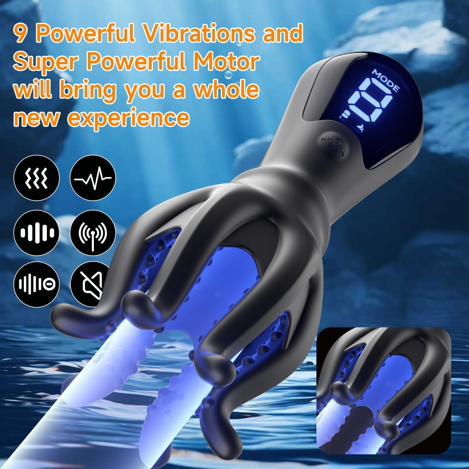 Automatic Male Masturbator, Mens Sex Toy with 9 Modes for Training Stimulation Increase Endurance, Male Masturbator Magnetic USB Charging, Adult Sex Toy for Men Women Couples