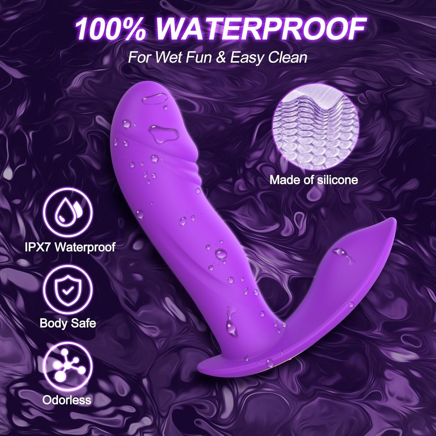 APP Remote Control Wearable Vibrator – G Spot Vibrators with 9 Vibration Modes 2 Powerful Motors & Dual Stimulation Waterproof Dildo Panty Vibrator Adult Sex Toys for Women Couples (PURPUL-2)