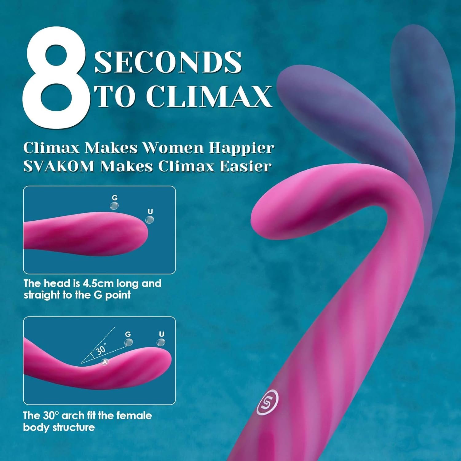 Couples Vibrator Adult Sex Toys – SVAKOM Toffee-like Smooth Soft Liquid Full Silicone Finger Vibrators, 5*5 Vibrations Female Clitoral Stimulator Nipple Toy Anal Vibe Dildo Personal Massager for Women