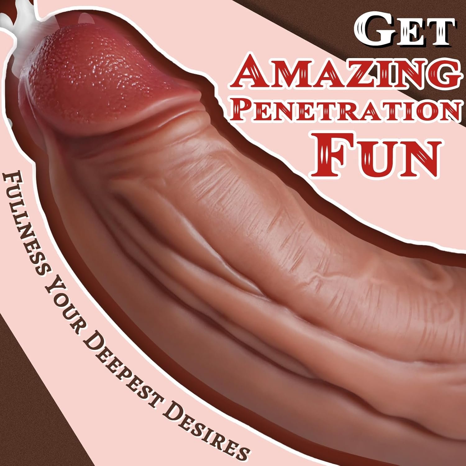 10 inch Dual Density Silicone Big Dildos No Balls with Realistic Venis, 2.6” Diameter Huge Thick Dildo with Suction Cup for Hands-Free and Anal Play, G-spot Giant Girthy Dildo Sex Toys for Women Men