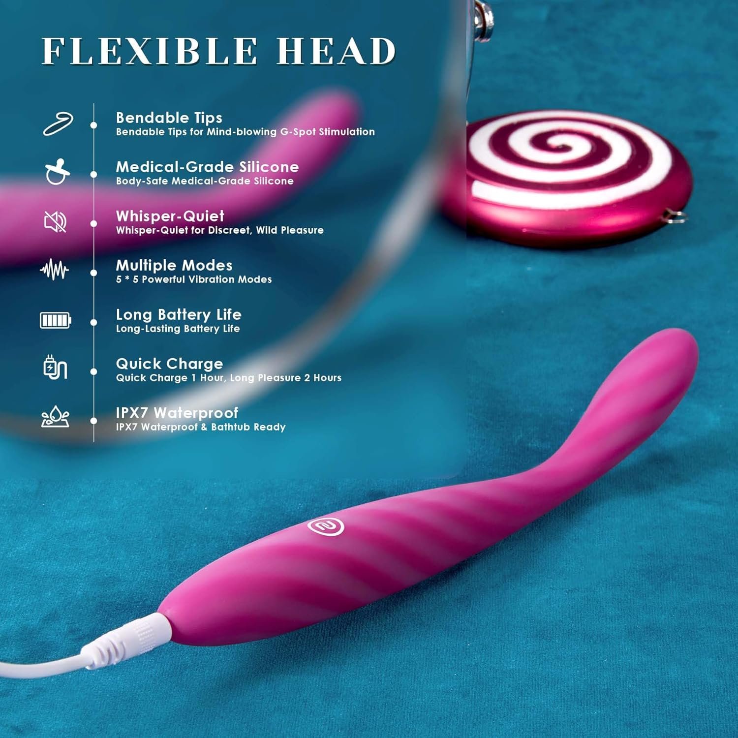 Couples Vibrator Adult Sex Toys – SVAKOM Toffee-like Smooth Soft Liquid Full Silicone Finger Vibrators, 5*5 Vibrations Female Clitoral Stimulator Nipple Toy Anal Vibe Dildo Personal Massager for Women