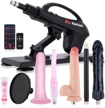 Sex Machine Automatic Thrusting Dildo Machine with APP Control, Fuck Machine for Men Women with 3XLR Connector & Suction Cup, Hands Free Adult Sex Toys Anal Toys