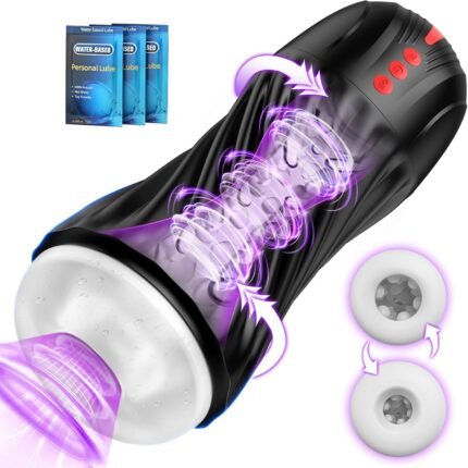 Automatic Male Masturbator Sex Toys for Men – ACUMUM Male Masterbator Blowjobsex Machine Sex Toy, Hands Free Masturbators Pocket Pussy Male Stroker with 5 Sucking & 10 Vibrating Modes