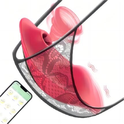 Remote Control Vibrator Couples Sex Toys, App Cellphone Wearable Couple Vibrator with Remote, Vibrating Panties with 9 Vibration Settings, Mini Bullet Vibrator for Women (Red)