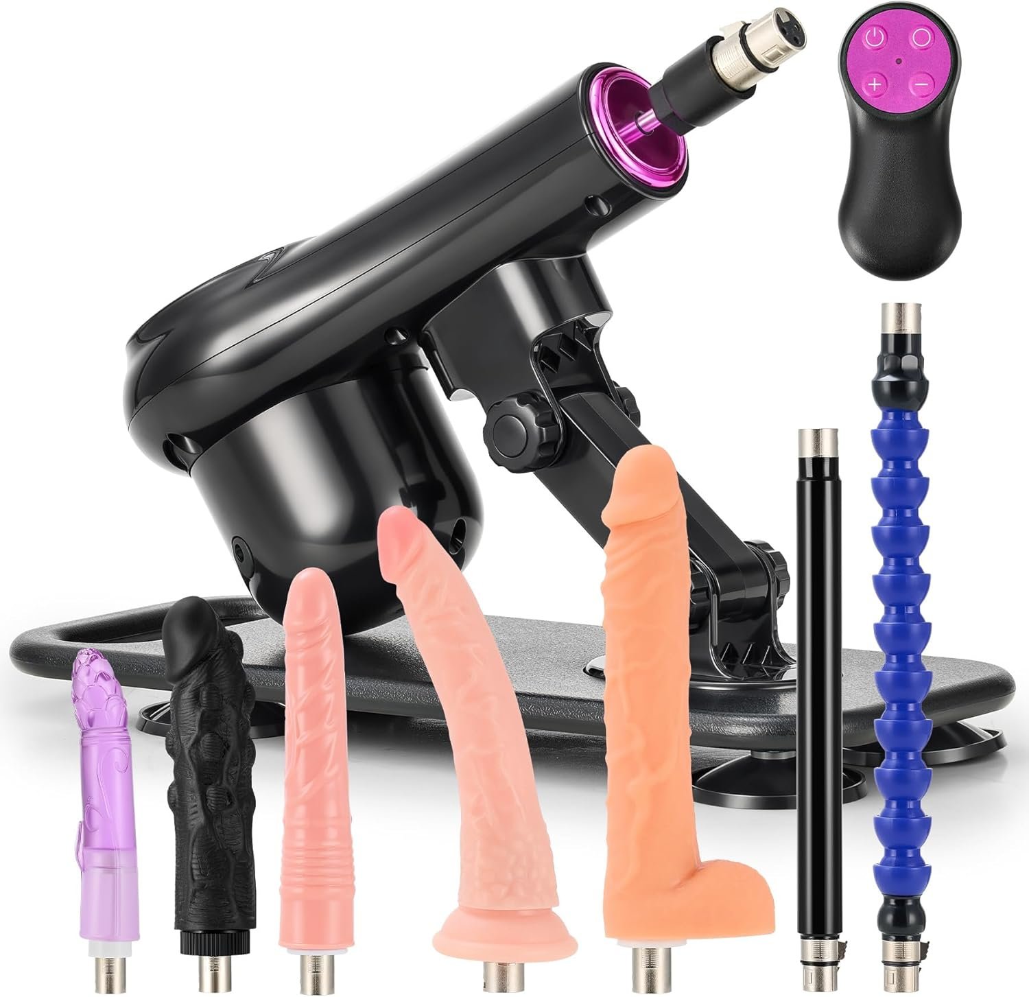 SENSUA Automatic Sex Machine, Thrusting Dildo Machine with 7 Attachments & Remote Control for Women Men Couples, Adult Sex Toys Machine for Vaginal Anal Massage Masturbation